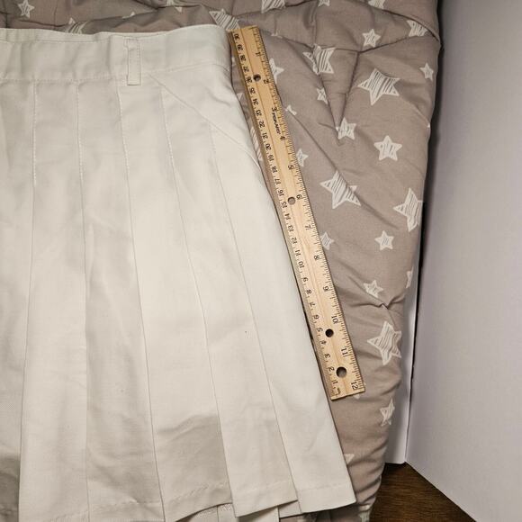 White Tennis Pleated Skirt Skort Preppy High Waist A Line Size 2 Women - Picture 15 of 15